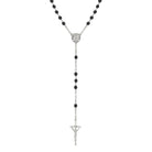 Symbols Of Faith Inspired Papal Pastoral Staff Beaded Rosary