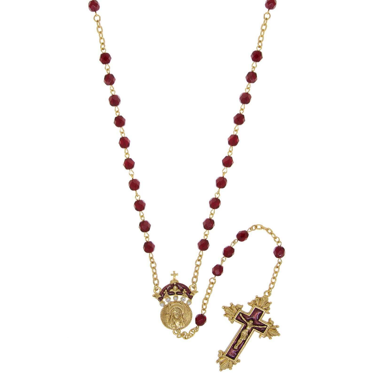 Symbols Of Faith Glass Beaded Hand Enamel King Of Kings Rosary