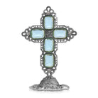 Symbols Of Faith Octagon Stone Cross Tabletop Stand