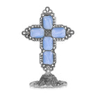 Symbols Of Faith Octagon Stone Cross Tabletop Stand