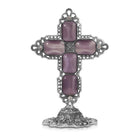 Symbols Of Faith Octagon Stone Cross Tabletop Stand