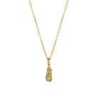 Symbols Of Faith Gold Mary Petite Pendant Necklace 16" + 3" Extender