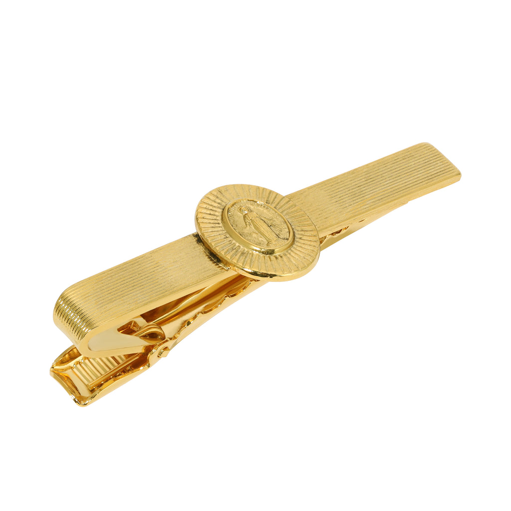 Symbols Of Faith Gold Mary Tie Bar Clip