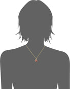 Symbols Of Faith Hand Enamel Enclosed Virgin Mary Lift Up Pendant Necklace 16" + 3" Extender