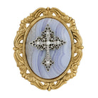Symbols of Faith Oval Pendant with Cross Brooch