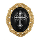 Symbols of Faith Oval Pendant with Cross Brooch