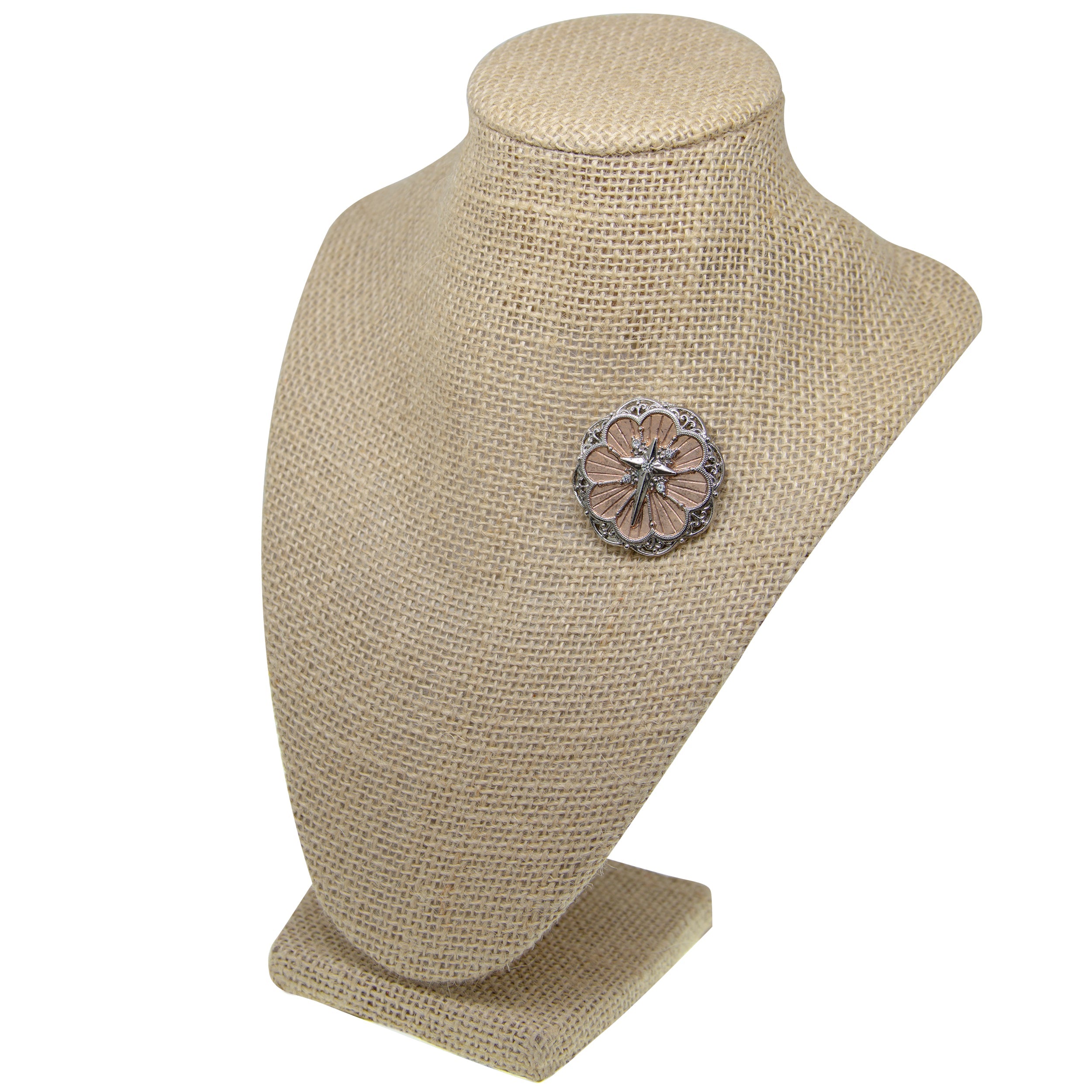 Symbols Of Faith Two Tone Cross Medallion Pin