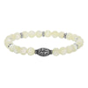 Symbols Of Faith Mother Of Pearl Prayer Bead Stretch Bracelet