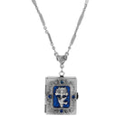 Symbols of Faith Divine Grace Photo Locket Necklace 28"