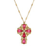 Symbols Of Faith Crystal Cross Pendant Necklace 28