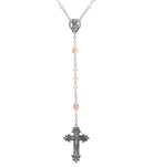 Symbols Of Faith Beaded Crucifix Rosary Necklace