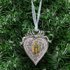 Symbols Of Faith Our Lady Of Guadalupe Decal Heart Christmas Tree Ornament
