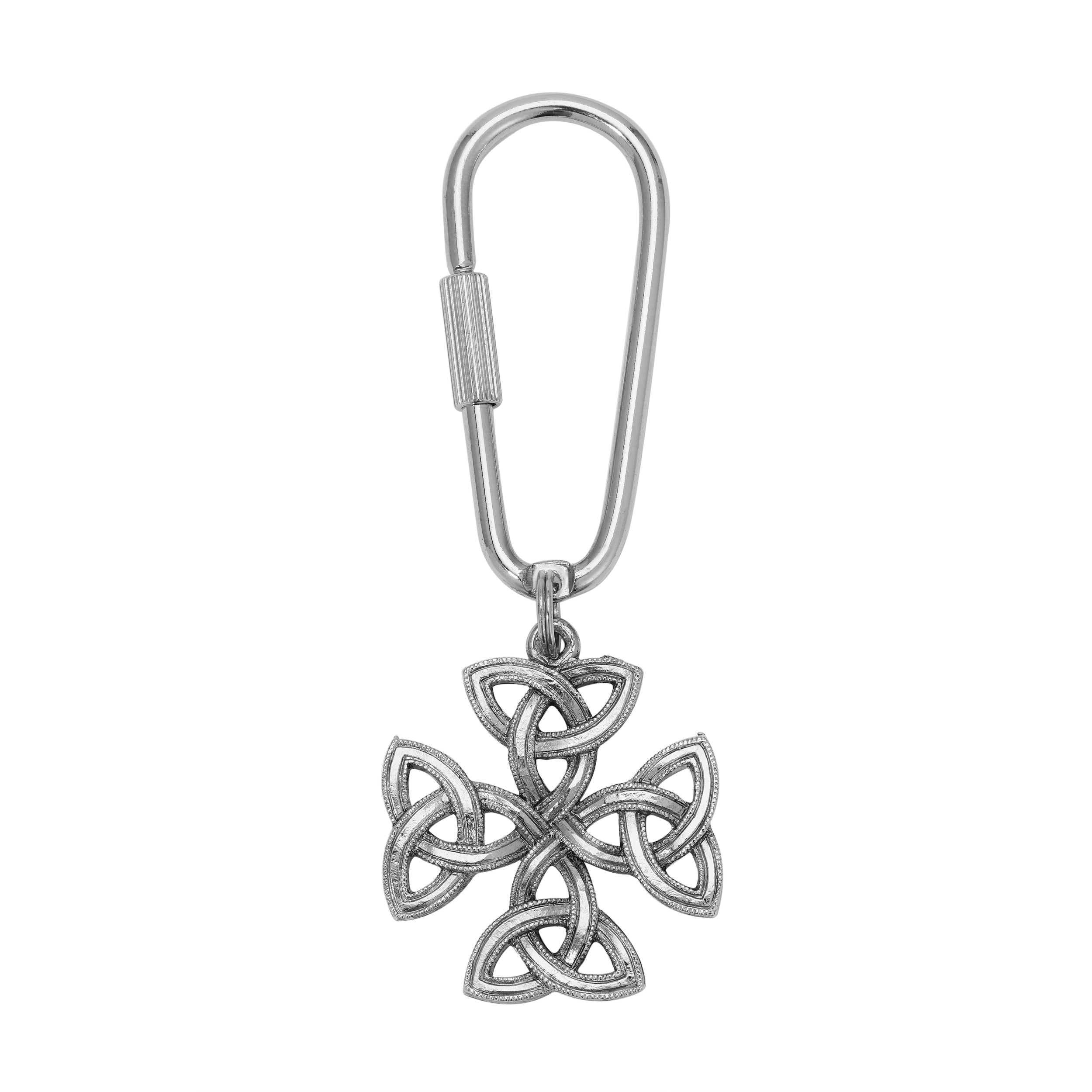 Silver Celtic Knot Cross Key Chain