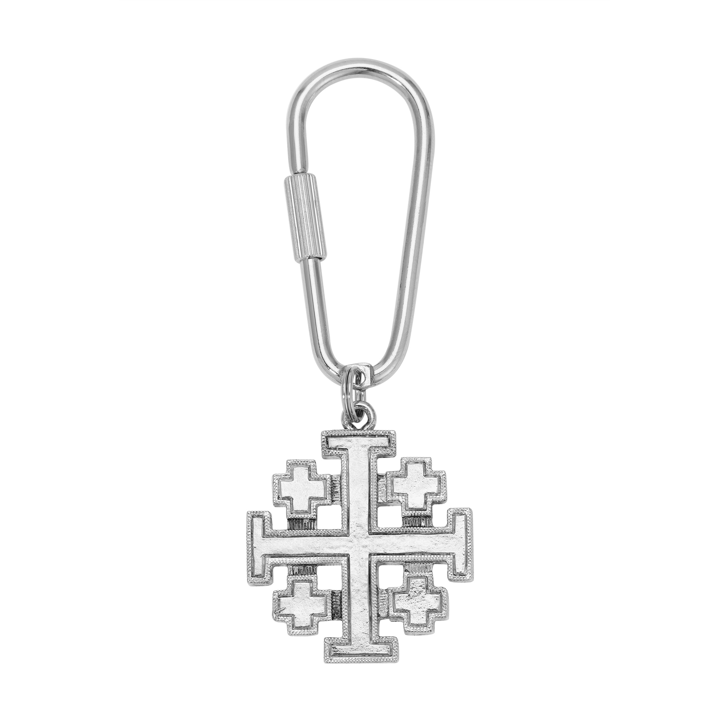 
New arrival
Silver Jerusalem Cross Key Chain