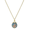 Symbols Of Faith Blue Enamel Madonna and Child Pendant Necklace 16