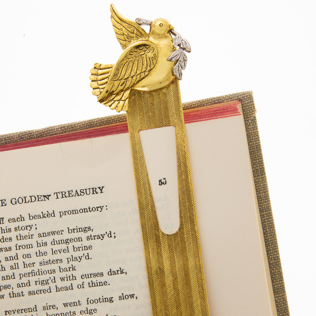 symbols of faith dove with olive branch bookmark