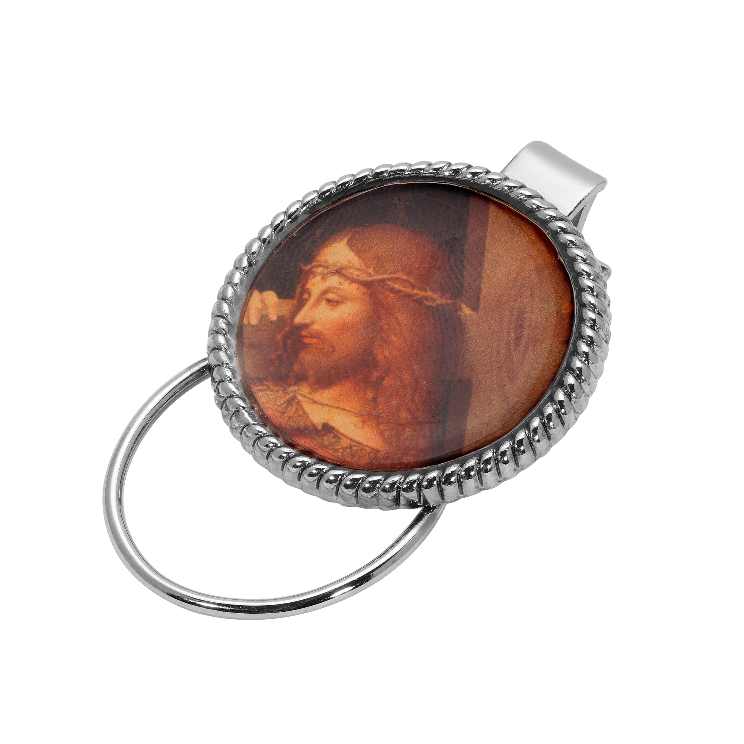 Symbols Of Faith Jesus Badge Eyeglass And Badge Holder