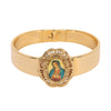 Symbols Of Faith Our Lady Of Guadalupe Gold Hinge Bracelet