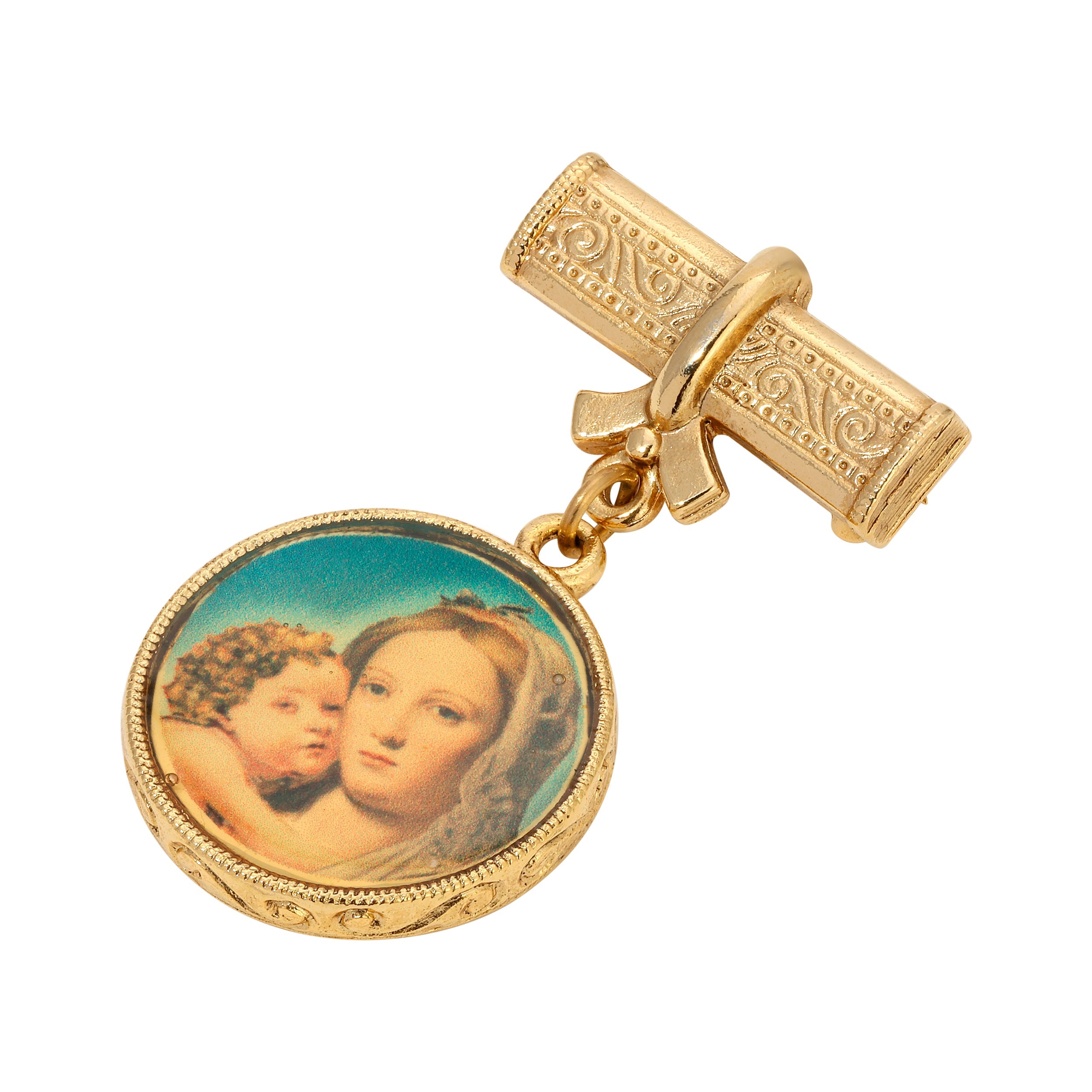 Symbols Of Faith Madonna and Child Bar Pin