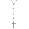 Symbols Of Faith Beaded Crucifix Rosary Necklace