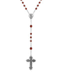 Symbols Of Faith Beaded Crucifix Rosary Necklace