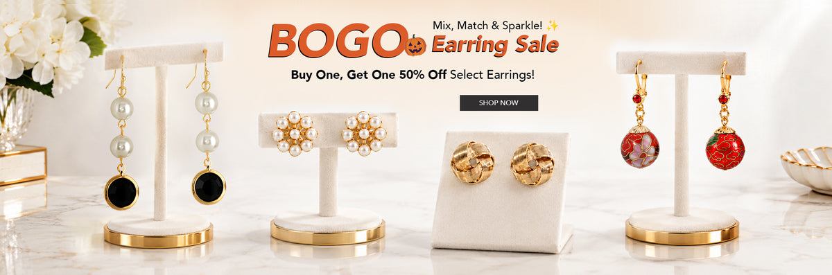 Mix, match & sparkle. BOGO Earring Sale. Buy One, Get One 50% Off Select Earrings! Shop Now.