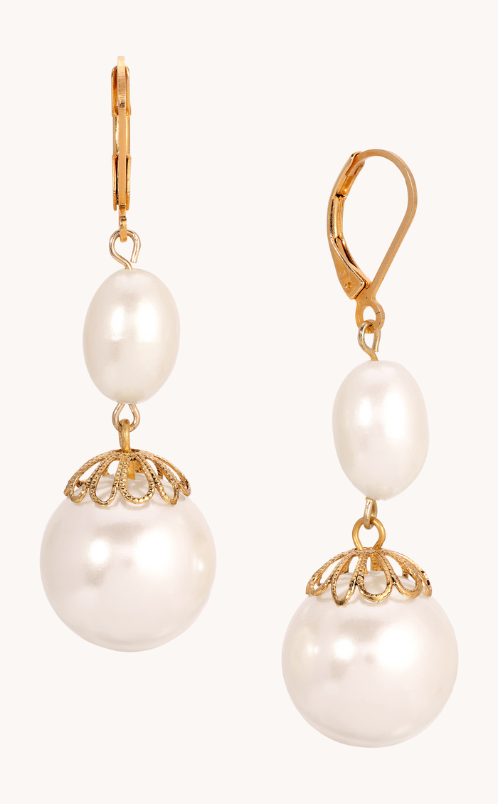 Faux Pearl Drop & Dangle Earrings