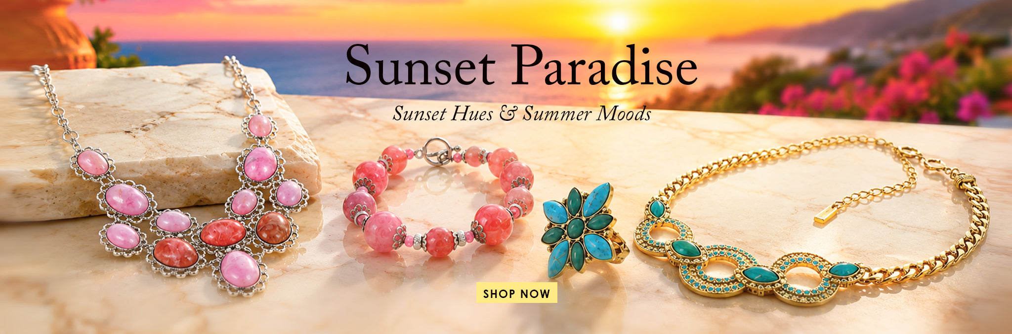 Sunset Paradise Sunset Hues & Summer Moods. shop Now