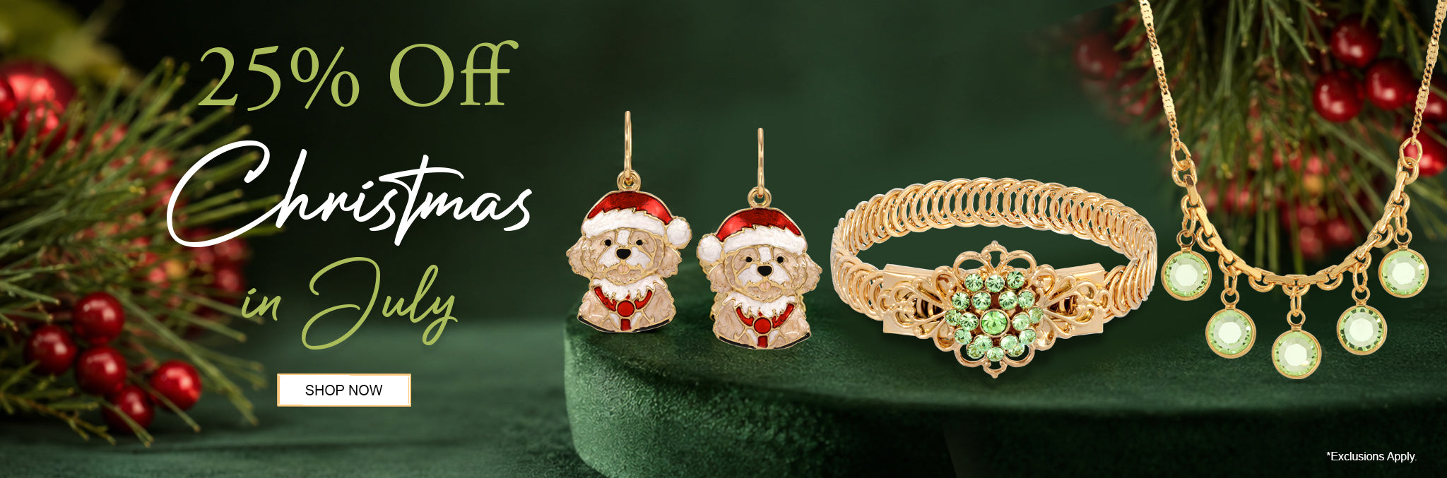 25% Off Christmas in July