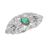 1928 Jewelry Oval Turquoise Color Oval Stone Large Hair Barrette