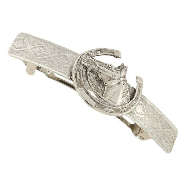 Horseshoe And Horse Hair Barrette