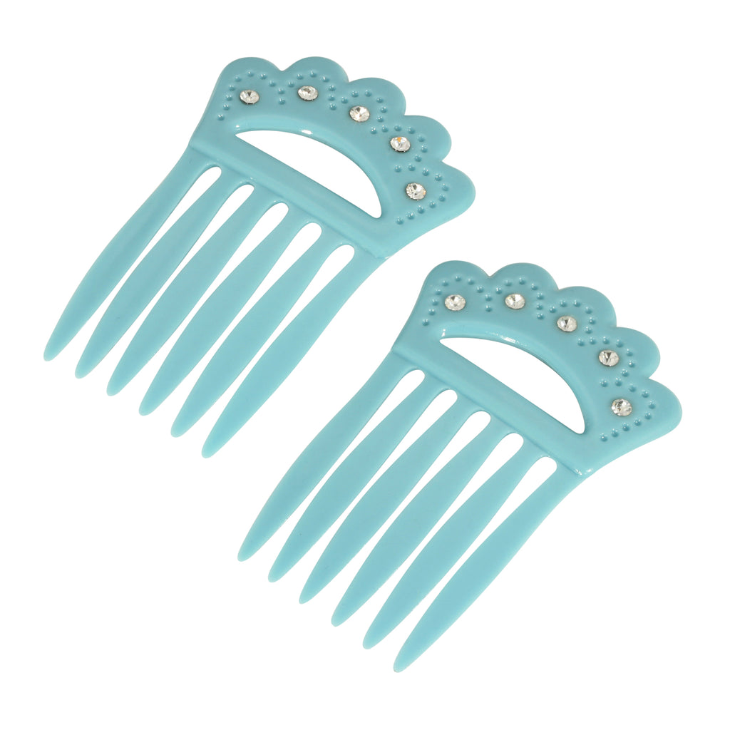 Classic Burgundy Double Hair Comb Pins