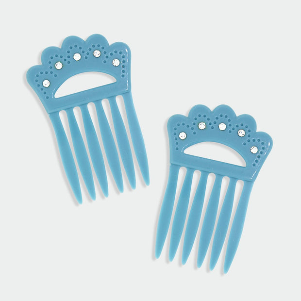 Blue Double Hair Combs
