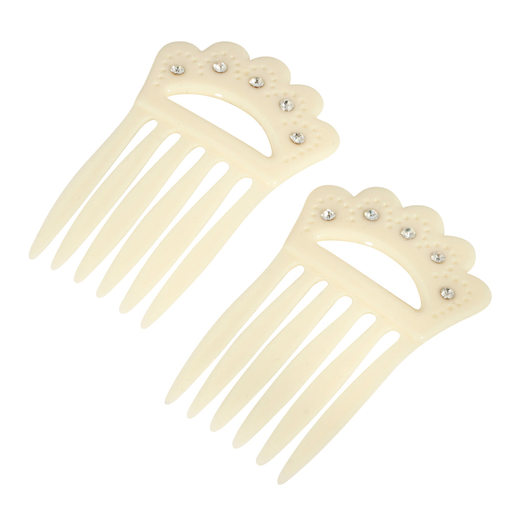 Classic Light Blue Double Hair Comb Pins