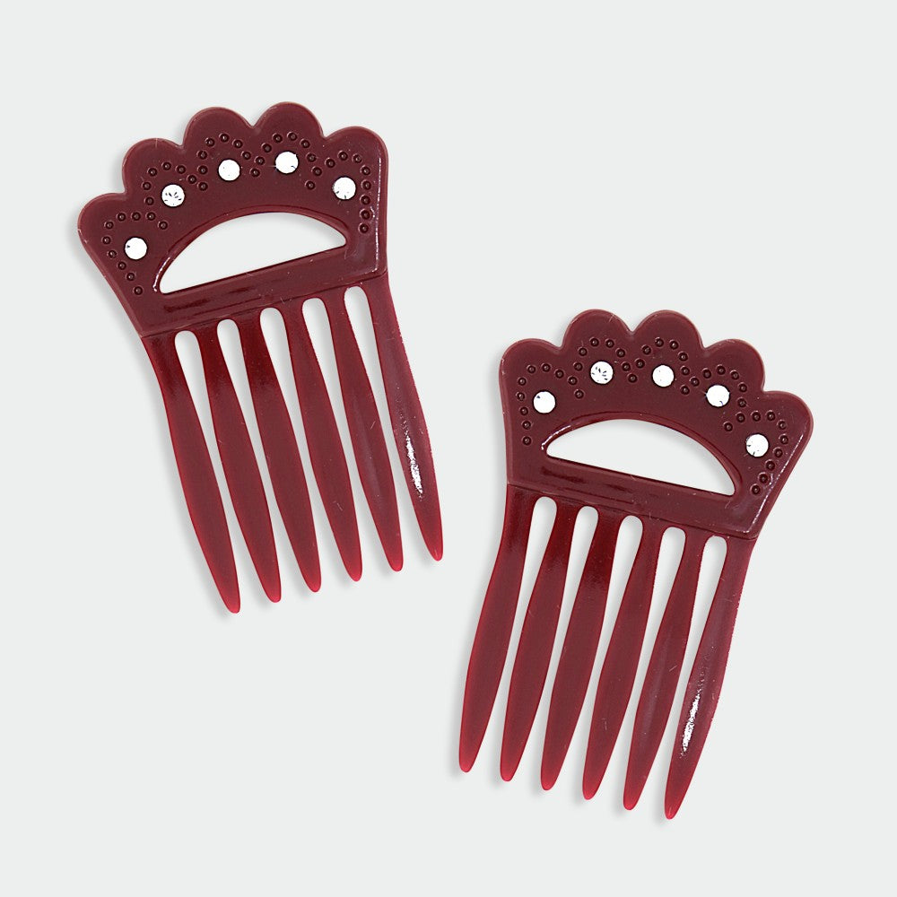 Red Double Hair Combs
