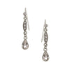 2028 Jewelry Crystal Linear Teardrop Earrings
