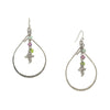 1928 Jewelry Winery Multi-Color Bead And Leaf Open Teardrop Earrings