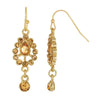 2028 Jewelry Light Brown Dangle Earrings