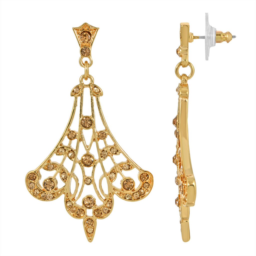 VTG Clip Earrings Black Clear Rhinestone Art Deco Style Costume Jewelry |  eBay