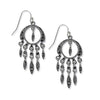 1928 Jewelry Hematite Dangle Earrings