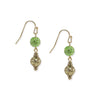 1928 Jewelry Fireball And Filigree Dangle Earrings