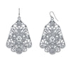 2028 Jewelry Silver Ornate Filigree Statement Drop Earrings