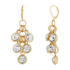 2028 Jewelry Crystal Cluster Dangle Earrings