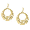 1928 Jewelry Gold Round Filigree Hoop Earrings