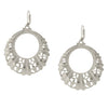 2028 Jewelry Art Deco Inspired Filigree Front Face Hoop Earrings