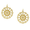 2028 Jewelry Gold Round Filigree Drop Earrings