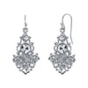 1928 Jewelry Sparkling Symphony Multi Crystal Filigree Drop Earrings