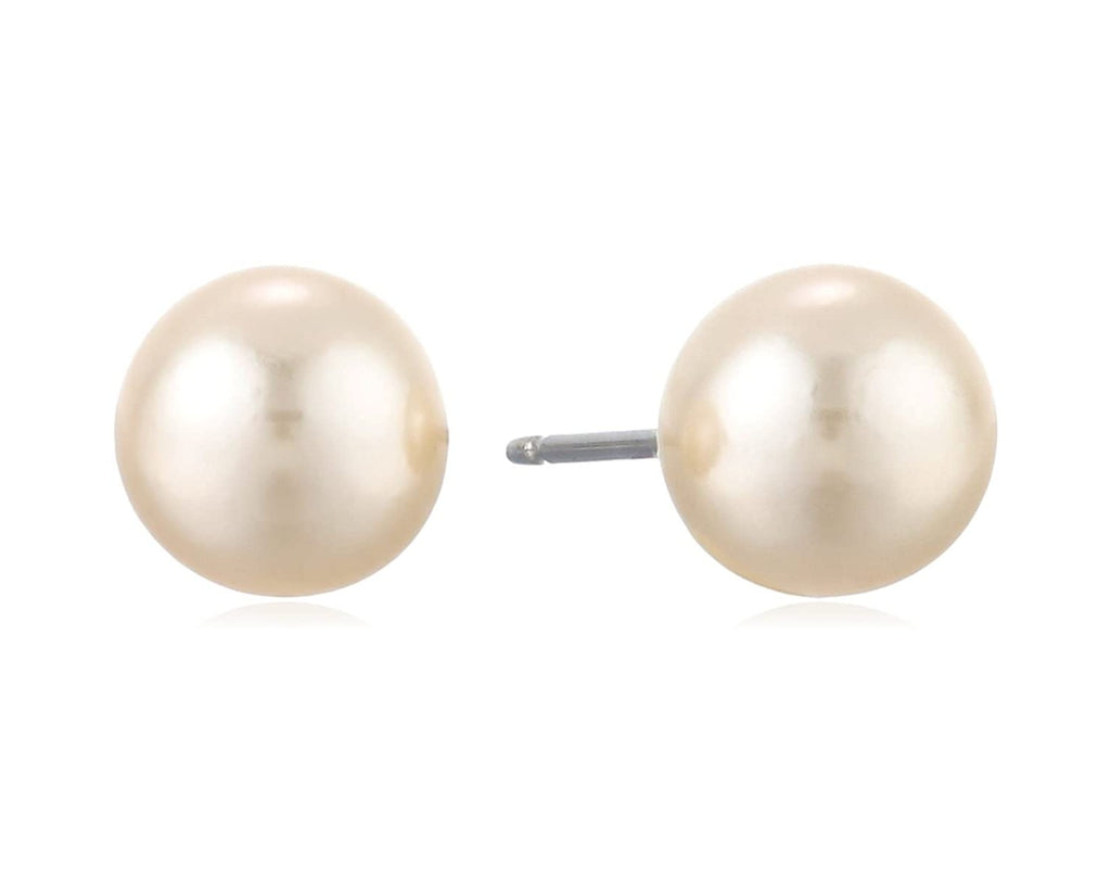 8mm Faux Pearl Stud Earrings