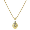 1928 Jewelry Crystal Initial Gold Locket Necklace 16