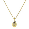 1928 Jewelry Crystal Initial Gold Locket Necklace 16
